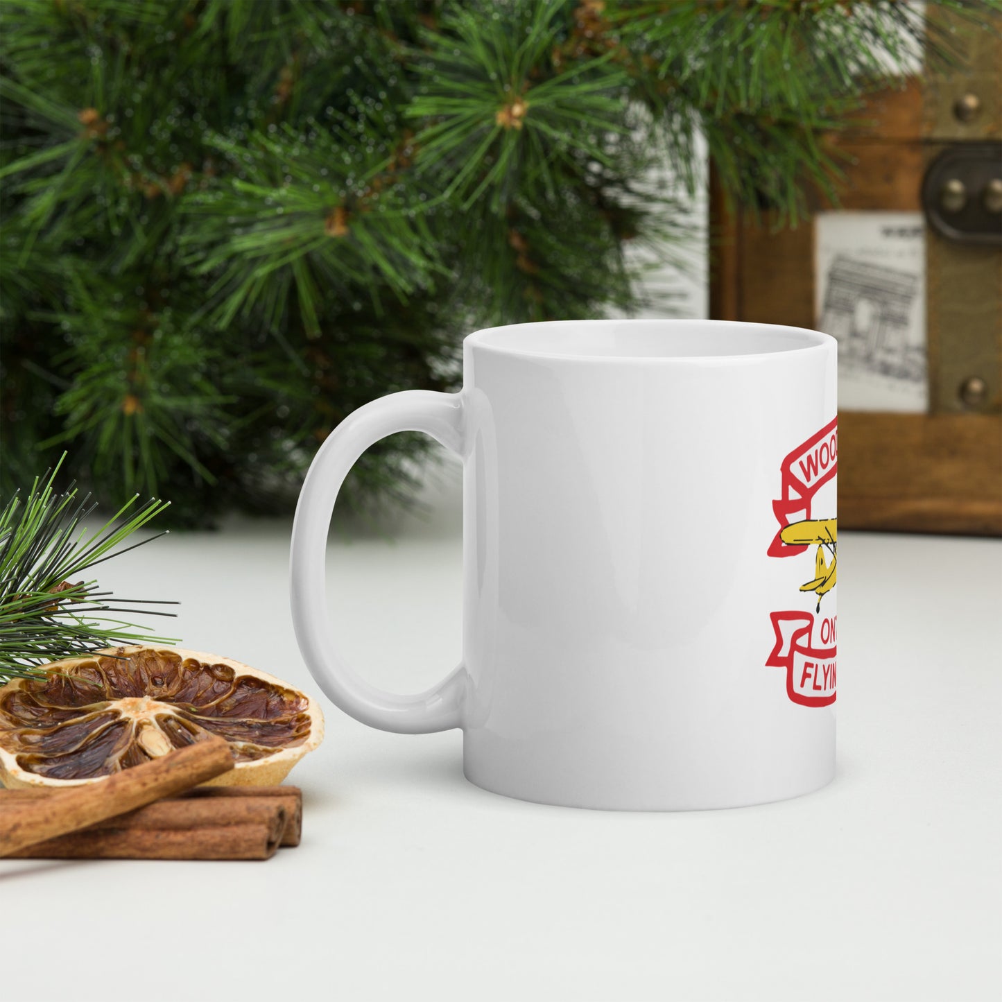 WOFC White glossy mug